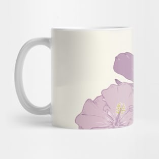 Purple hibiscus flowers Mug